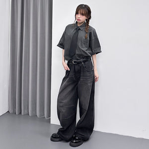 [UNISEX彎刀褲] VINTAGE SCIMITAR DENIM PANTS/ 2色