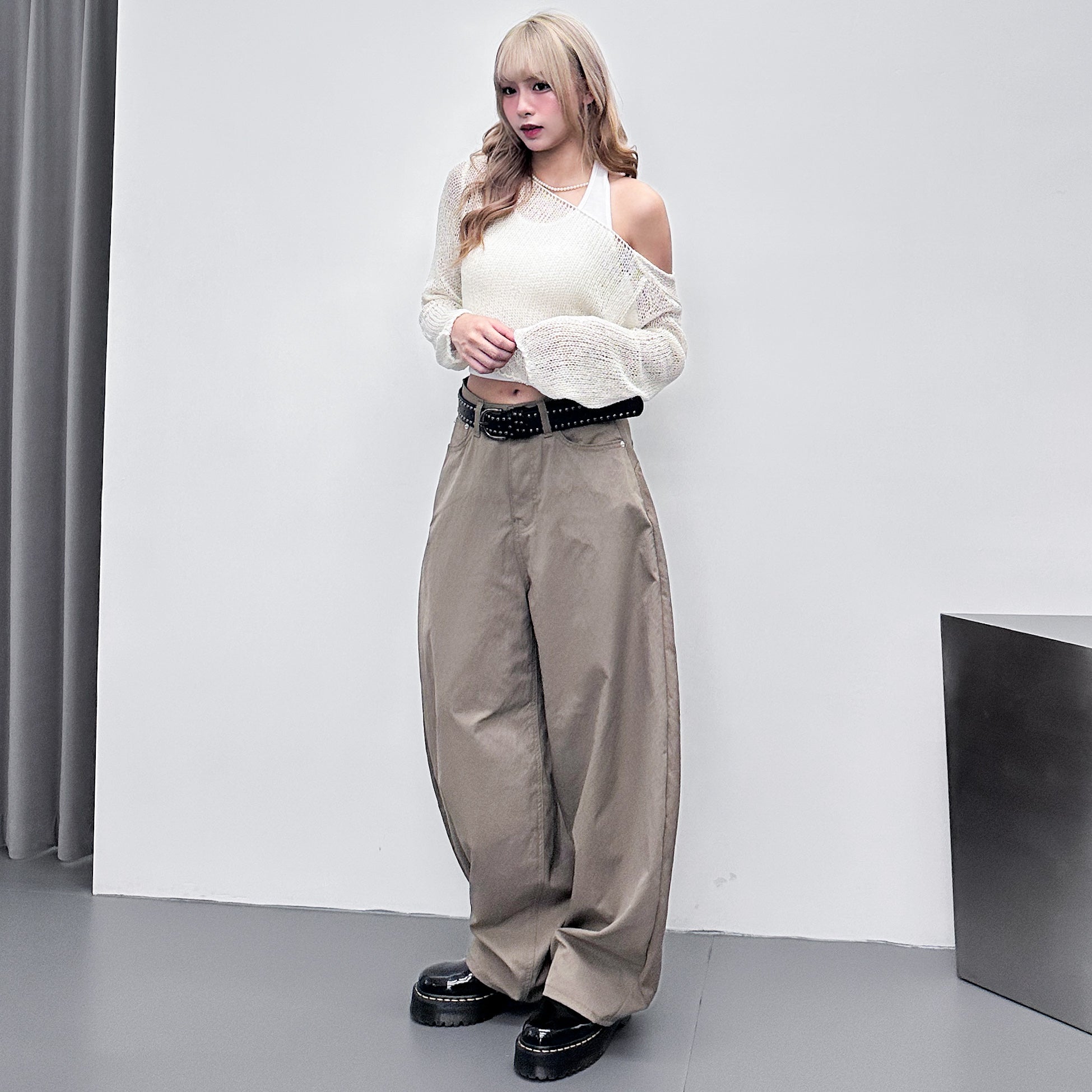 [可調節腰圍] BEST尼龍混棉! 超輕薄SCIMITAR PANTS/ 2色