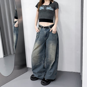 [UNISEX彎刀褲] VINTAGE SCIMITAR DENIM PANTS/ 2色
