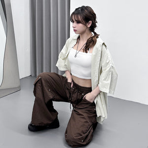 [BEST] UNISEX PIGMENT OVERSIZE SHIRT/ 4色