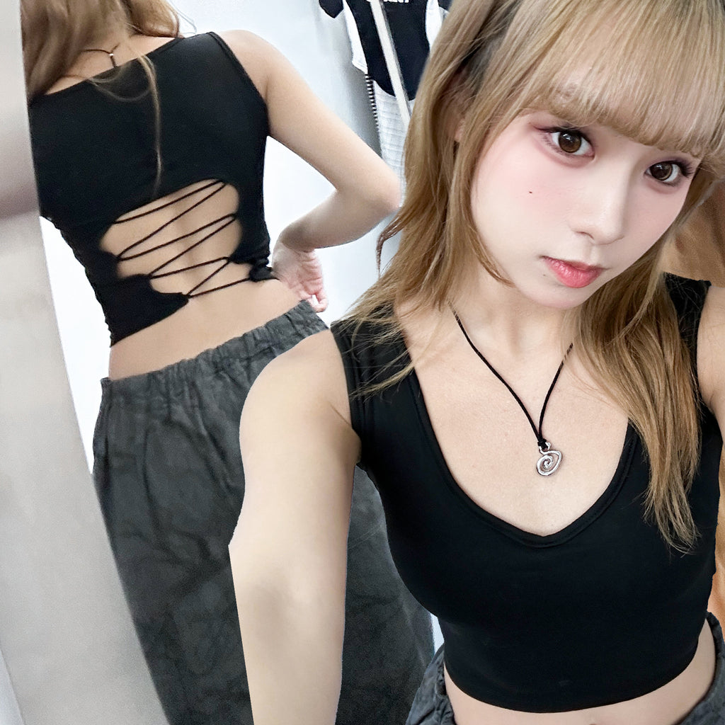 XOXO PADDED TANK TOP/ 2色