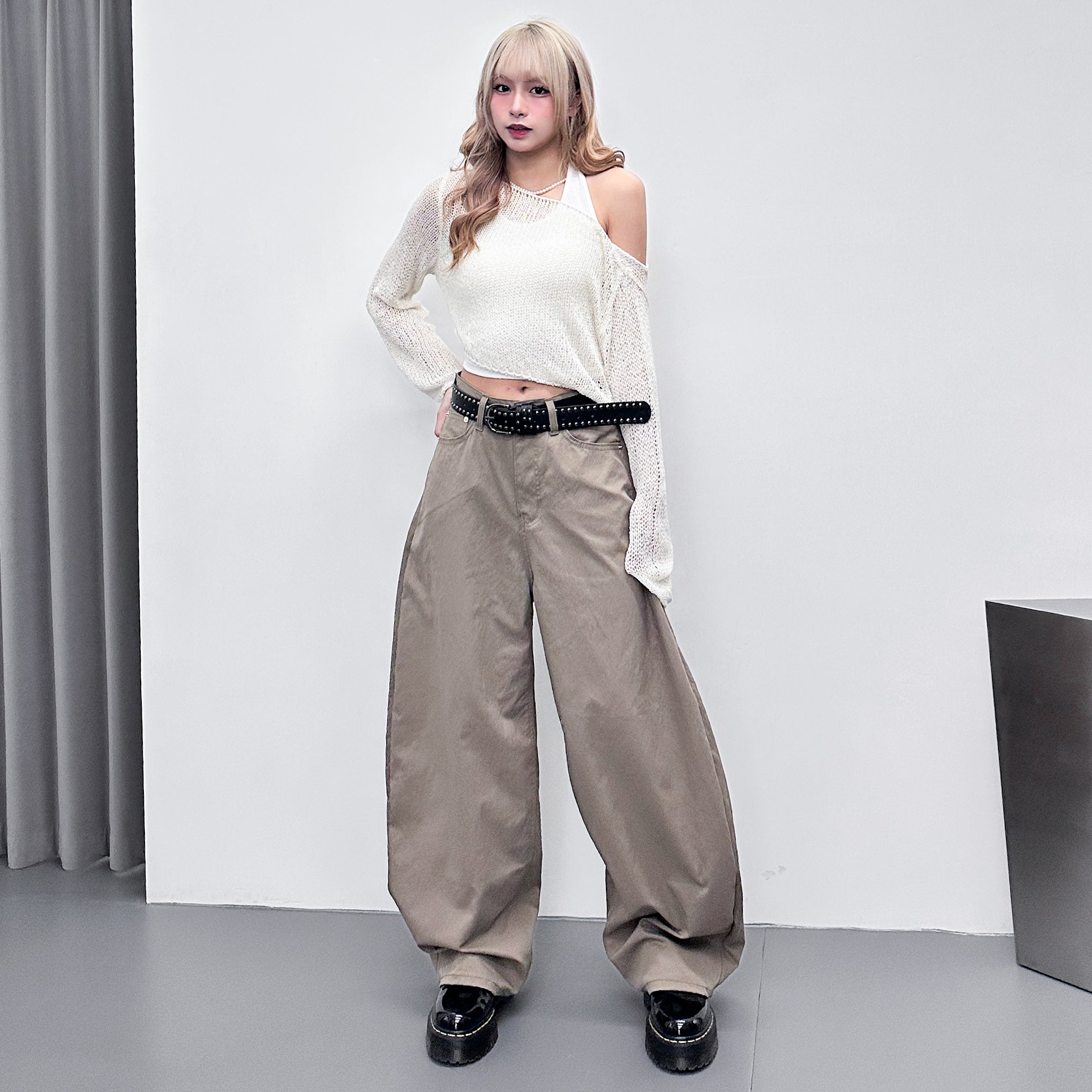 [可調節腰圍] BEST尼龍混棉! 超輕薄SCIMITAR PANTS/ 2色