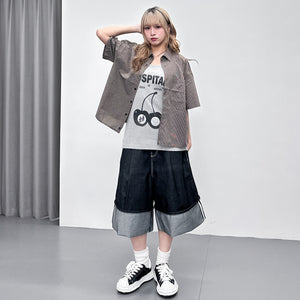 [UNISEX] 短款! SUMMER CHECKERED SHIRT/ 1色