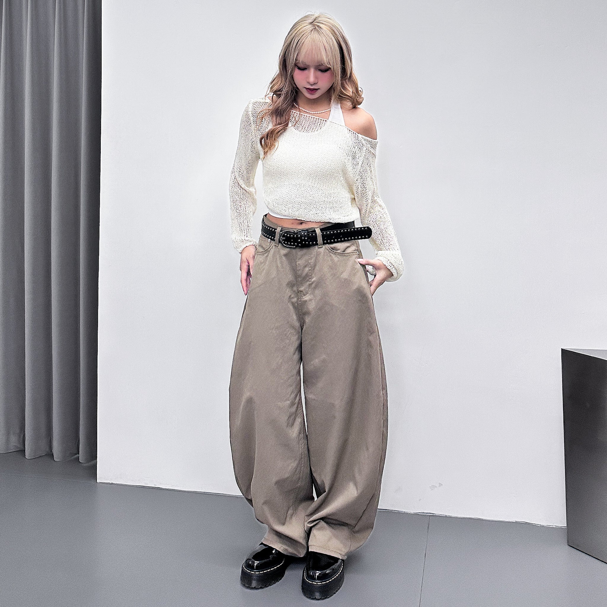 [可調節腰圍] BEST尼龍混棉! 超輕薄SCIMITAR PANTS/ 2色