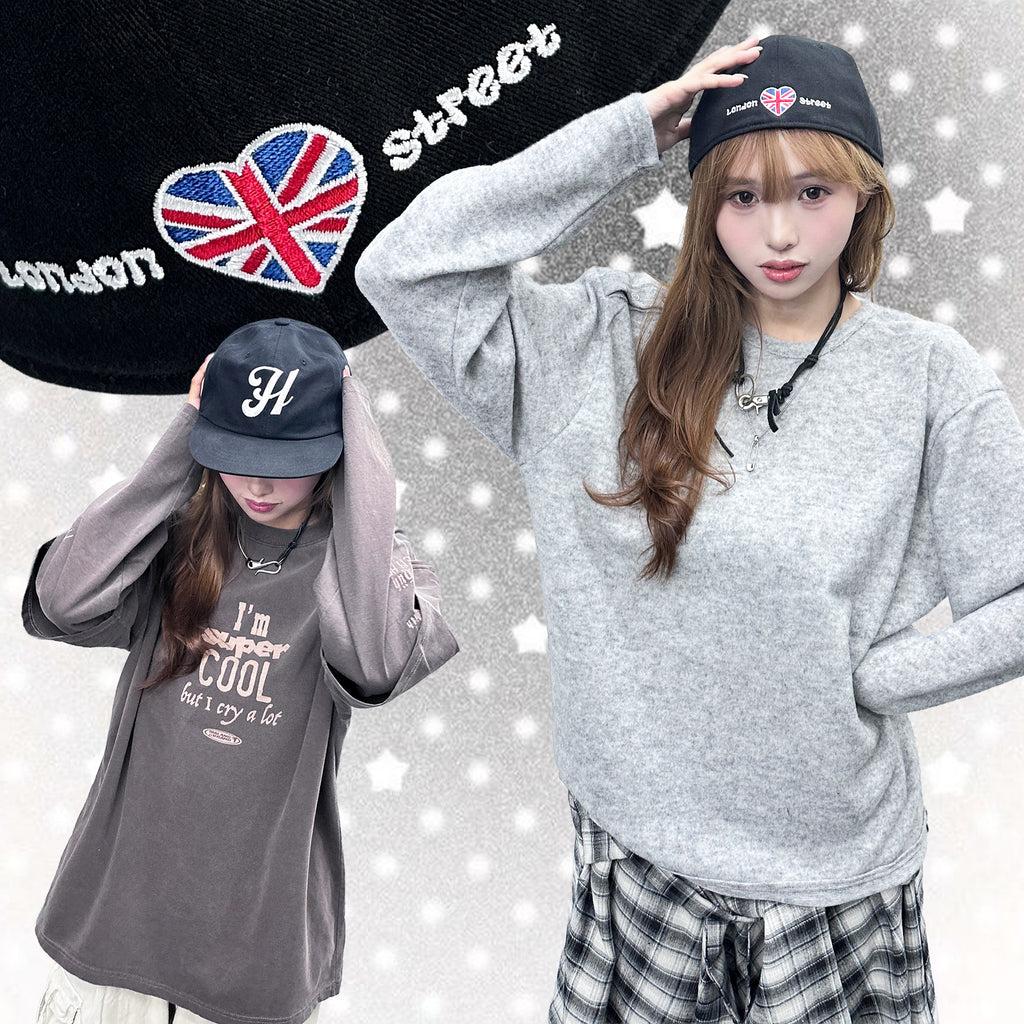 I LOVE LONDON FLAT BRIM CAP/ 2色