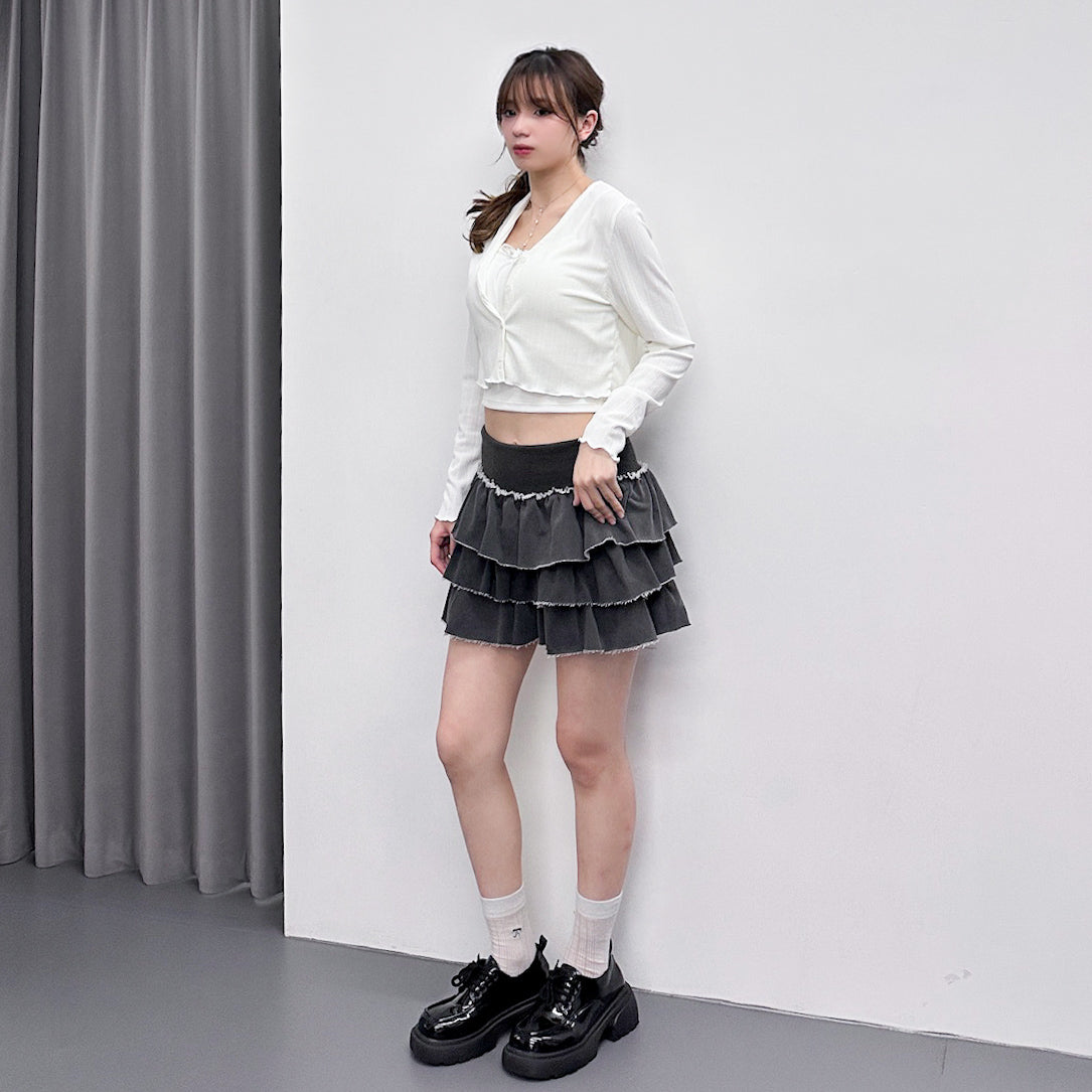 彈彈冰感木耳邊CARDIGAN/ 2色
