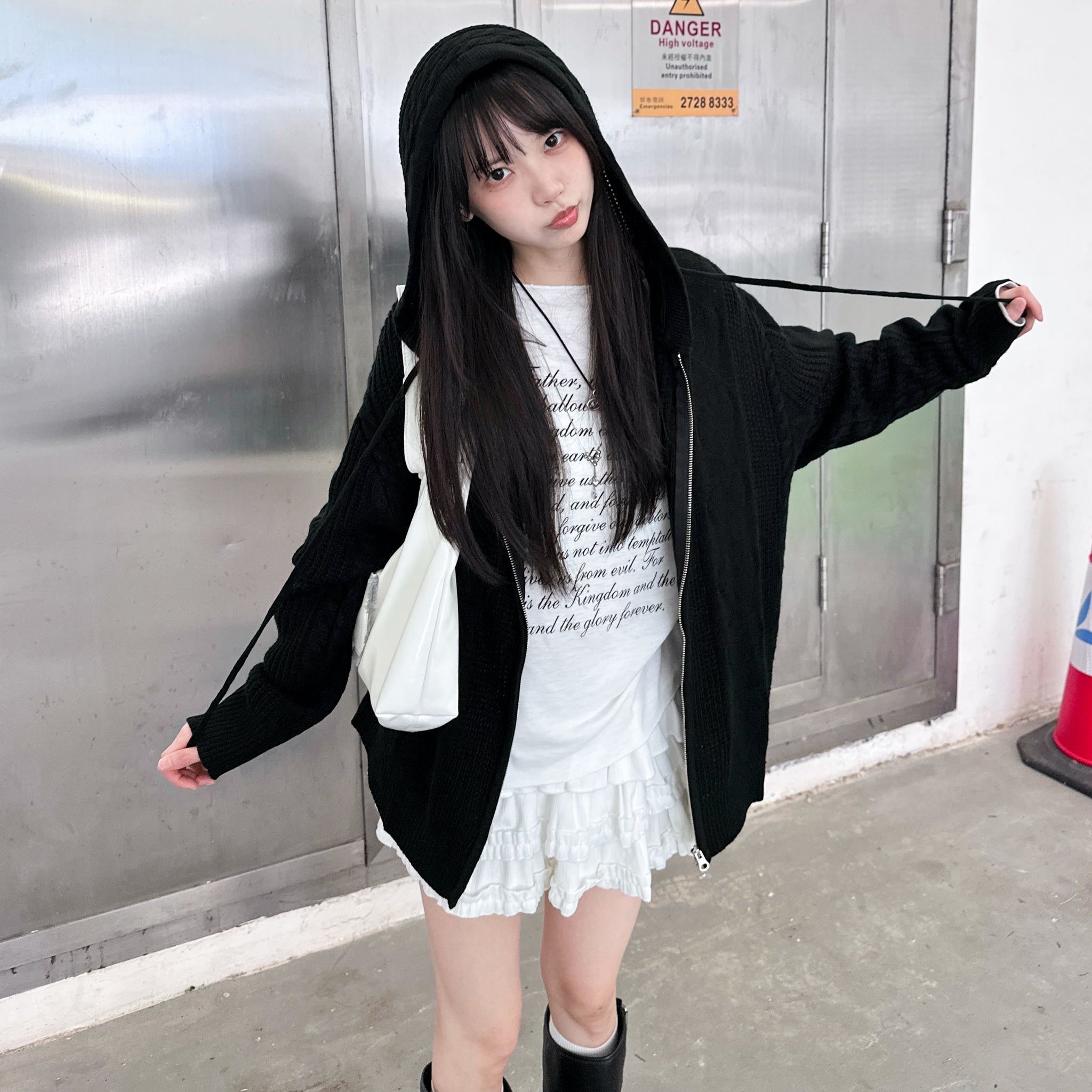 AMILIA LETTER OFF SHOULDER LONG SLEEVE/ 2色