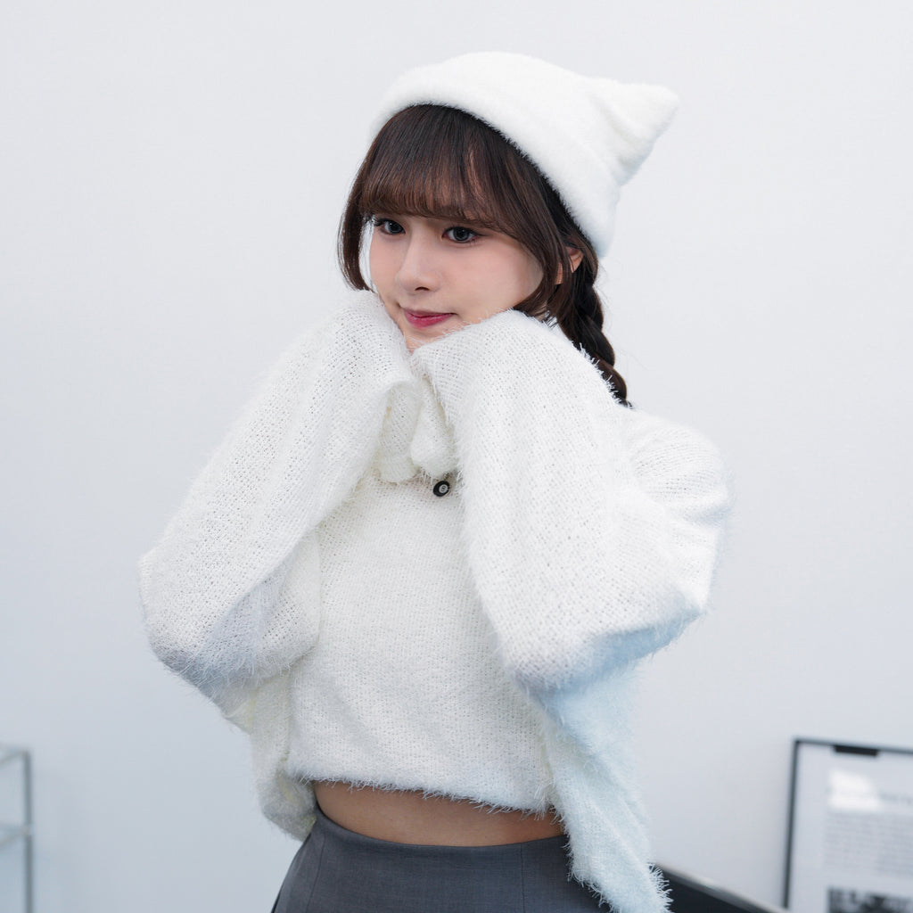 [細頭圍OK] Kitten Soft Beanie/ 2色