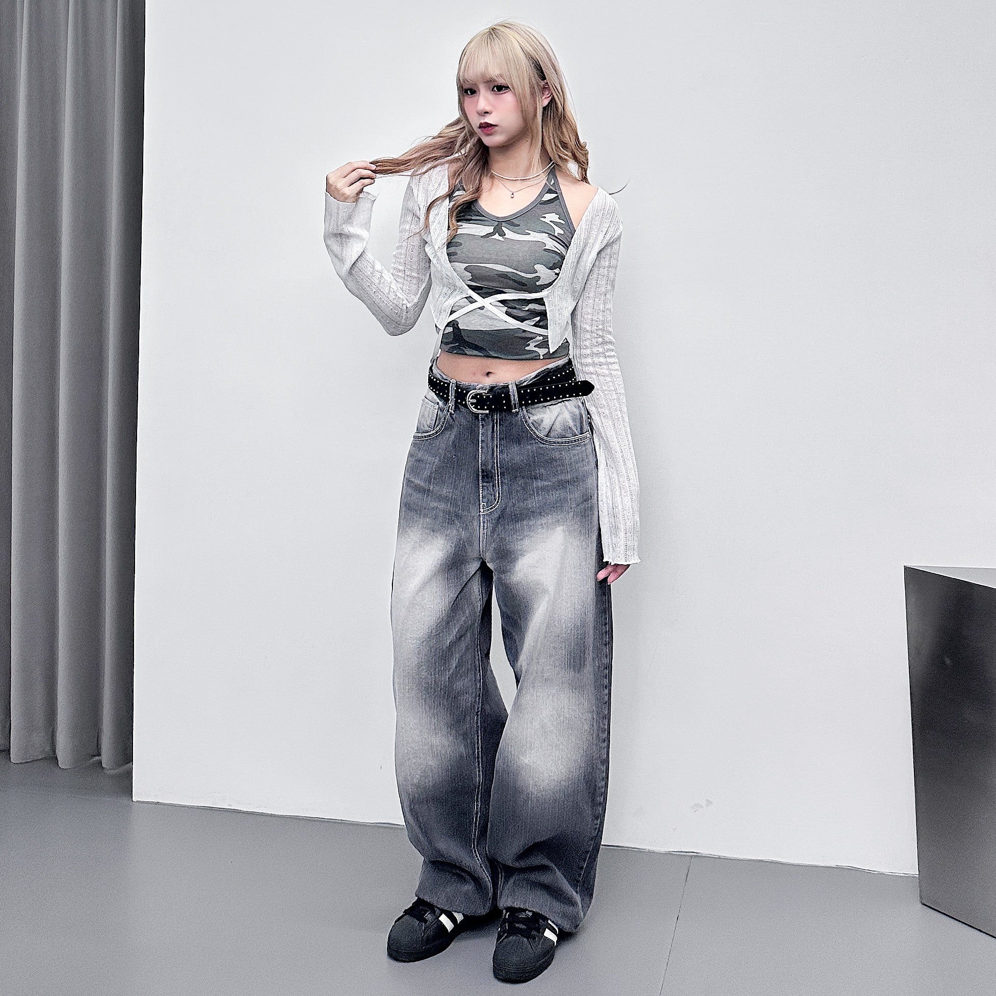 ELVA BACK POCKET DENIM PANTS/ 1色