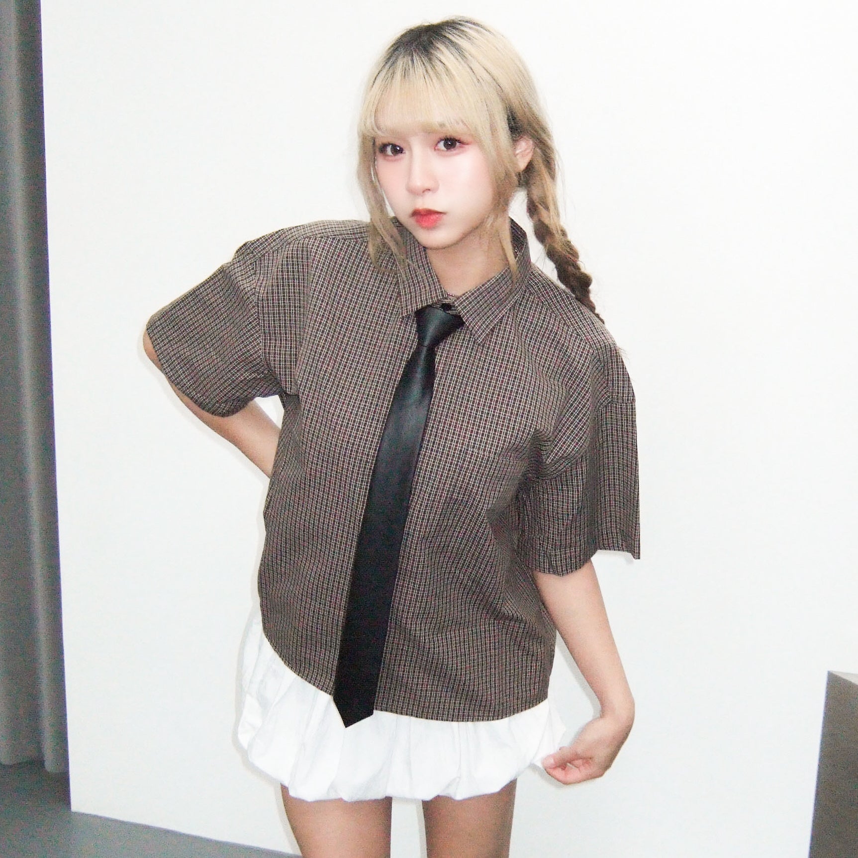[既是SKIRT又是TOP] 2WAY CLOUD STRAPLESS TOP & BUBBLE SKIRT/ 2色