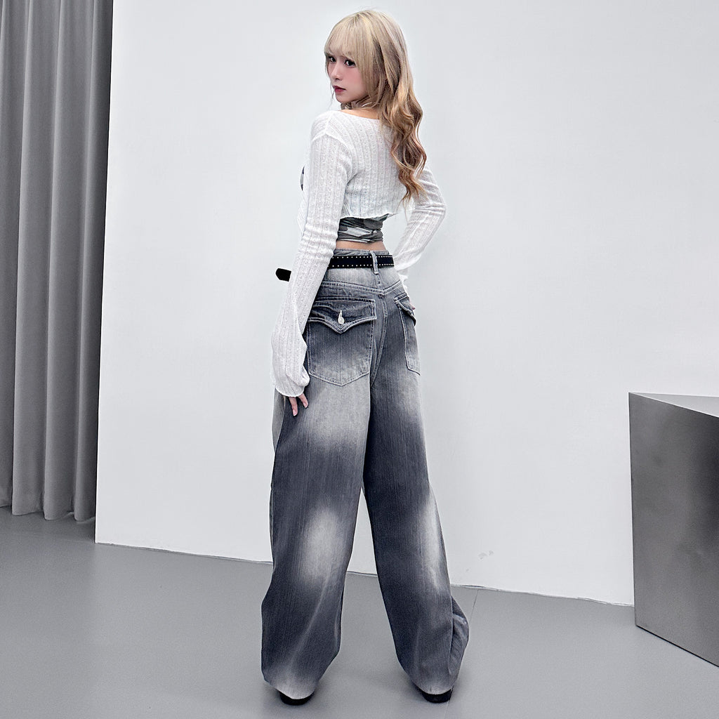 ELVA BACK POCKET DENIM PANTS/ 1色