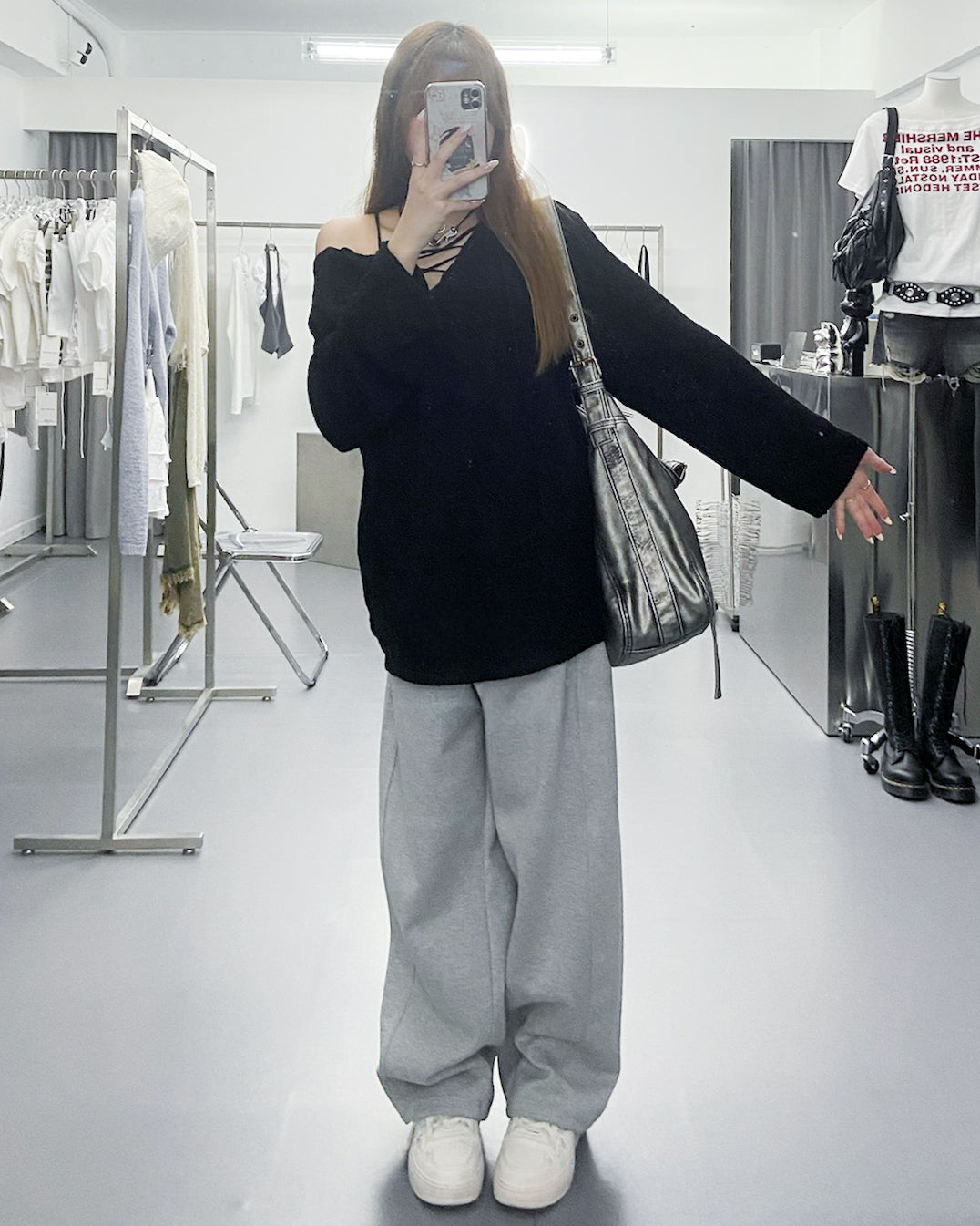 [2WAY] CANNY STRING KNITWEAR/ 3色