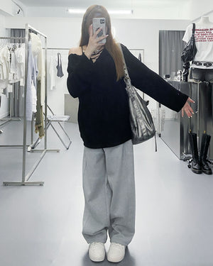 [2WAY] CANNY STRING KNITWEAR/ 3色