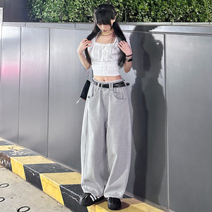 [UNISEX] 有皮帶位! 可束腳SWEATPANTS/ 1色