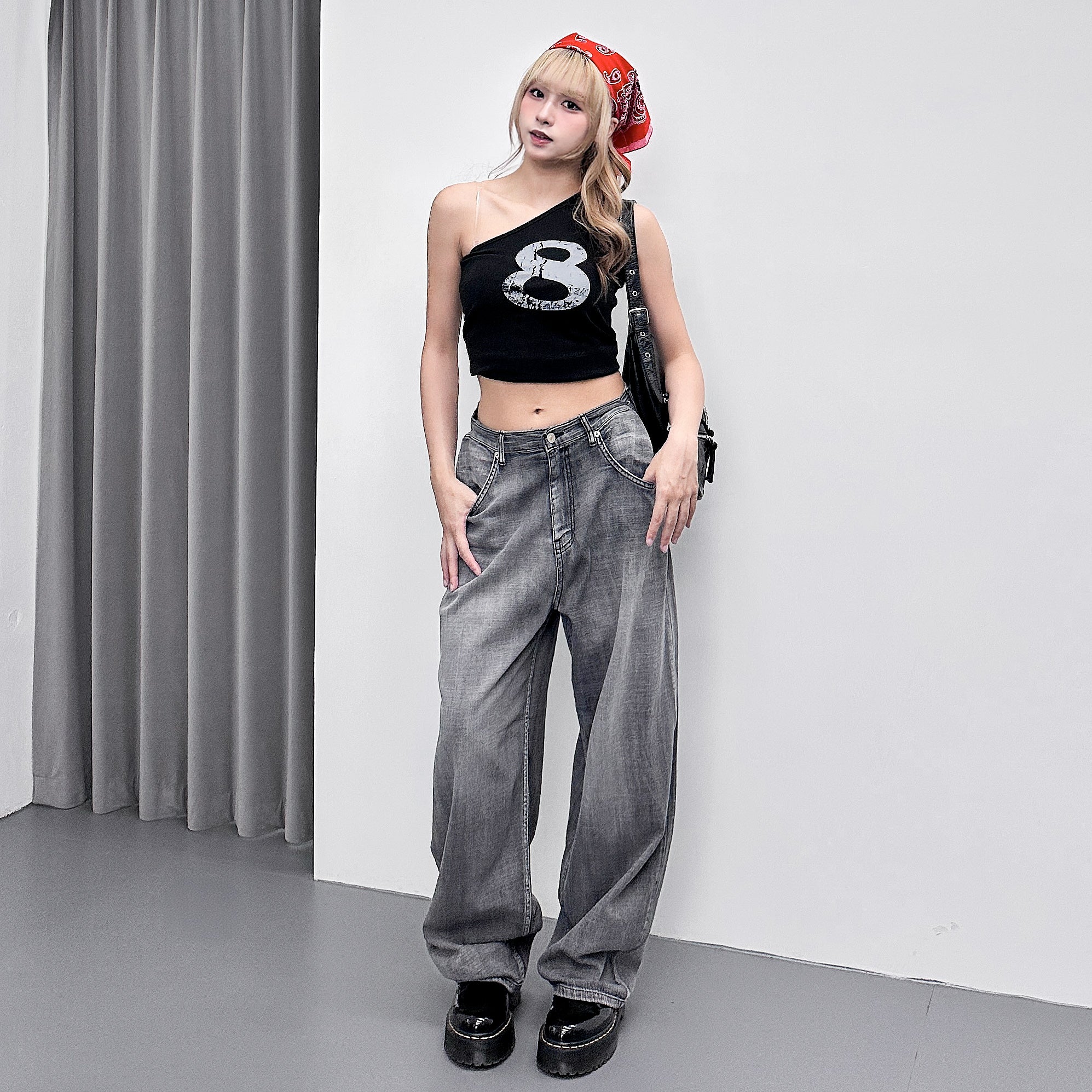 NO.8 ONE-SHOULDER TANK TOP/ 3色