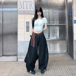 [BEST] STUDDED LEOPARD HOLY CROSS SCIMITAR PANTS/ 1色
