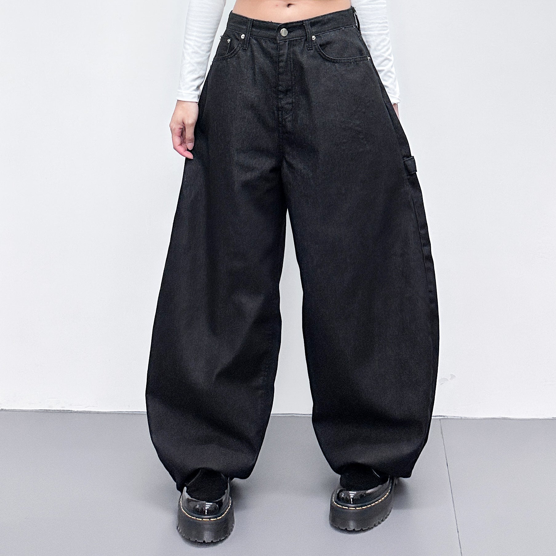 [BEST] STUDDED LEOPARD HOLY CROSS SCIMITAR PANTS/ 1色