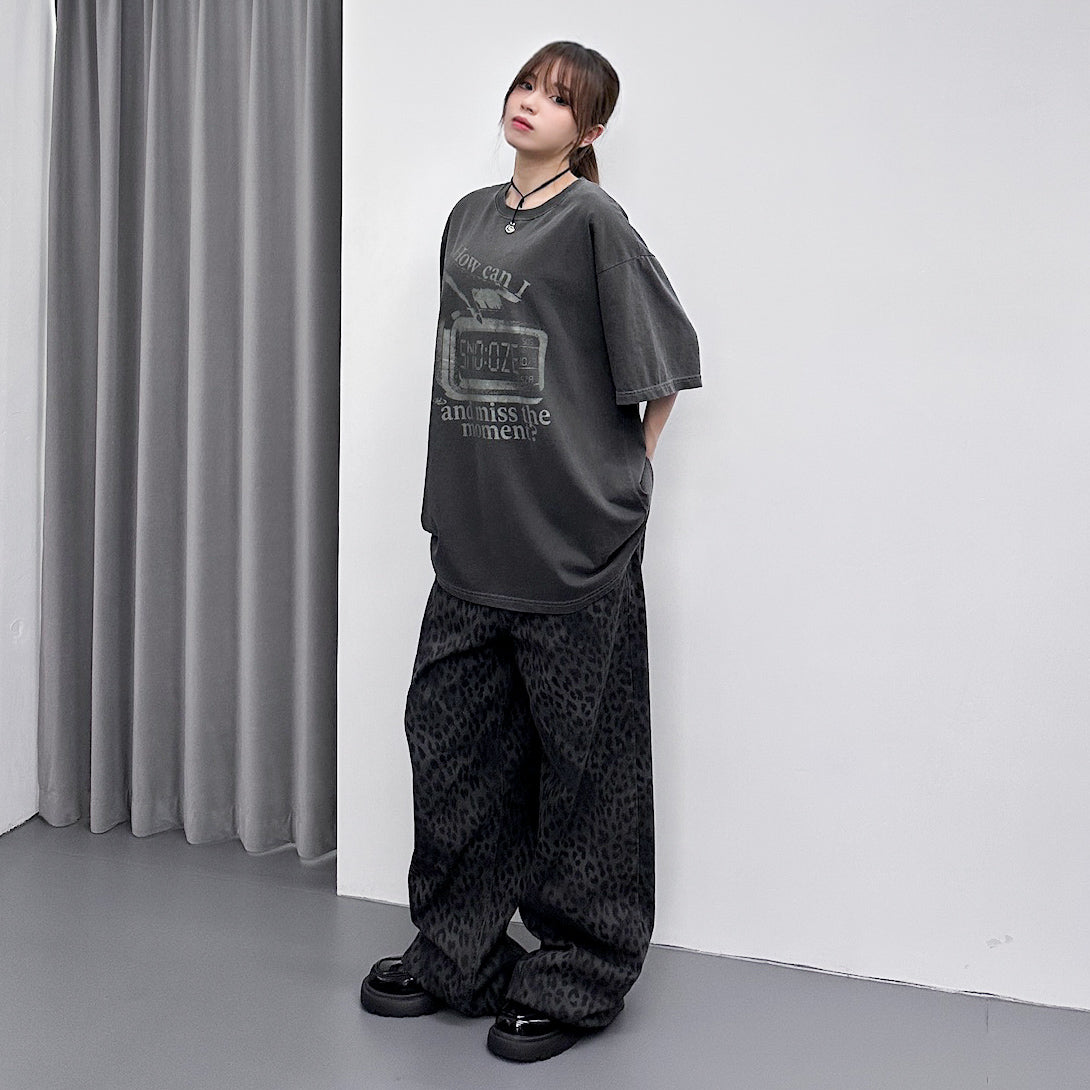 [UNISEX] HOW CAN I SNOOZE OVERSIZE TEE/ 1色