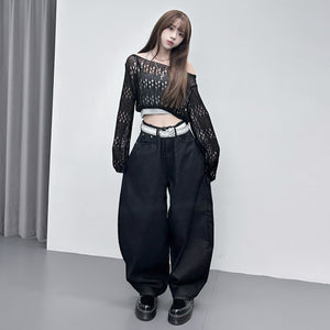 [BEST] STUDDED LEOPARD HOLY CROSS SCIMITAR PANTS/ 1色