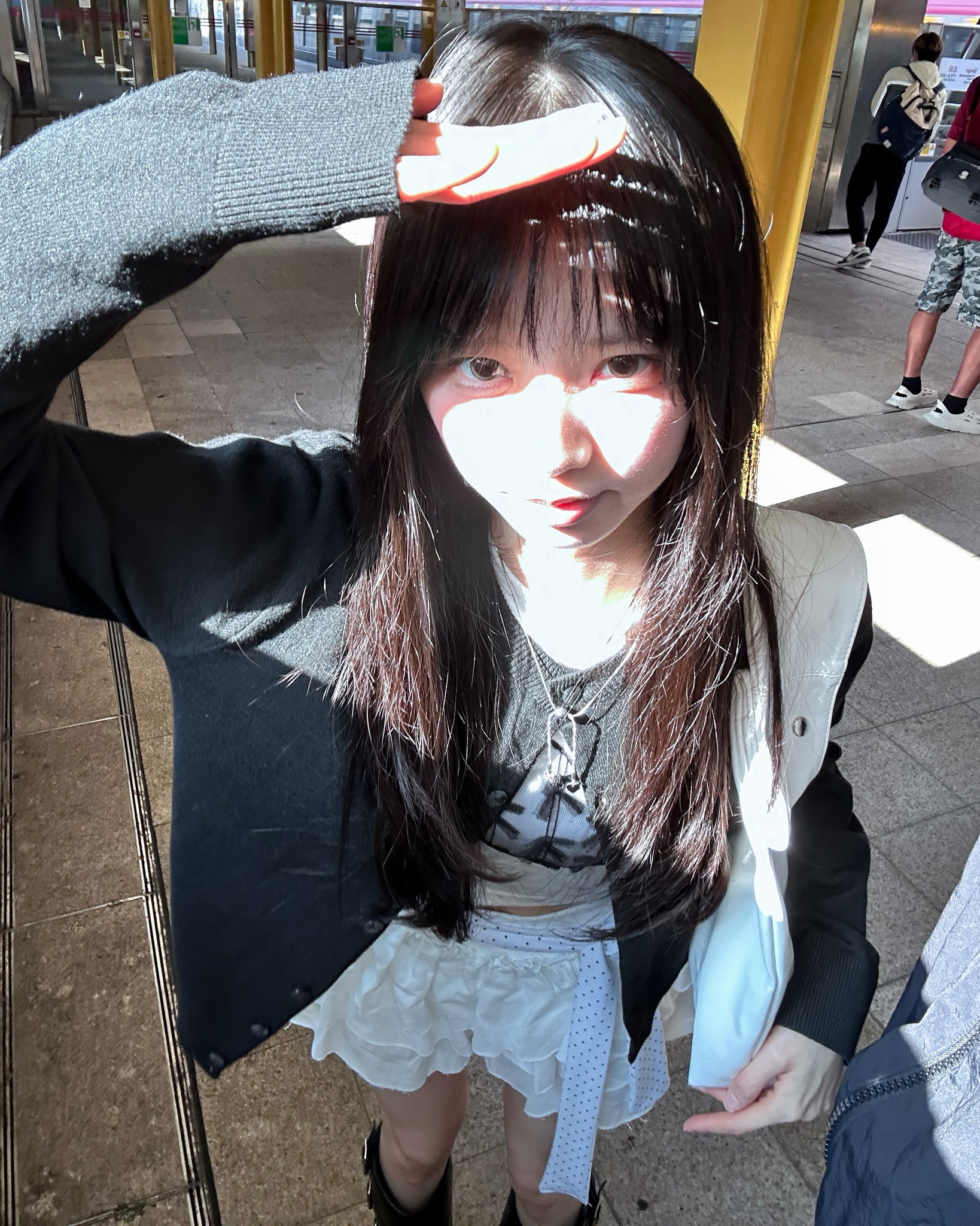 JULIA SEMI-CROP KNIT CARDIGAN/ 2色