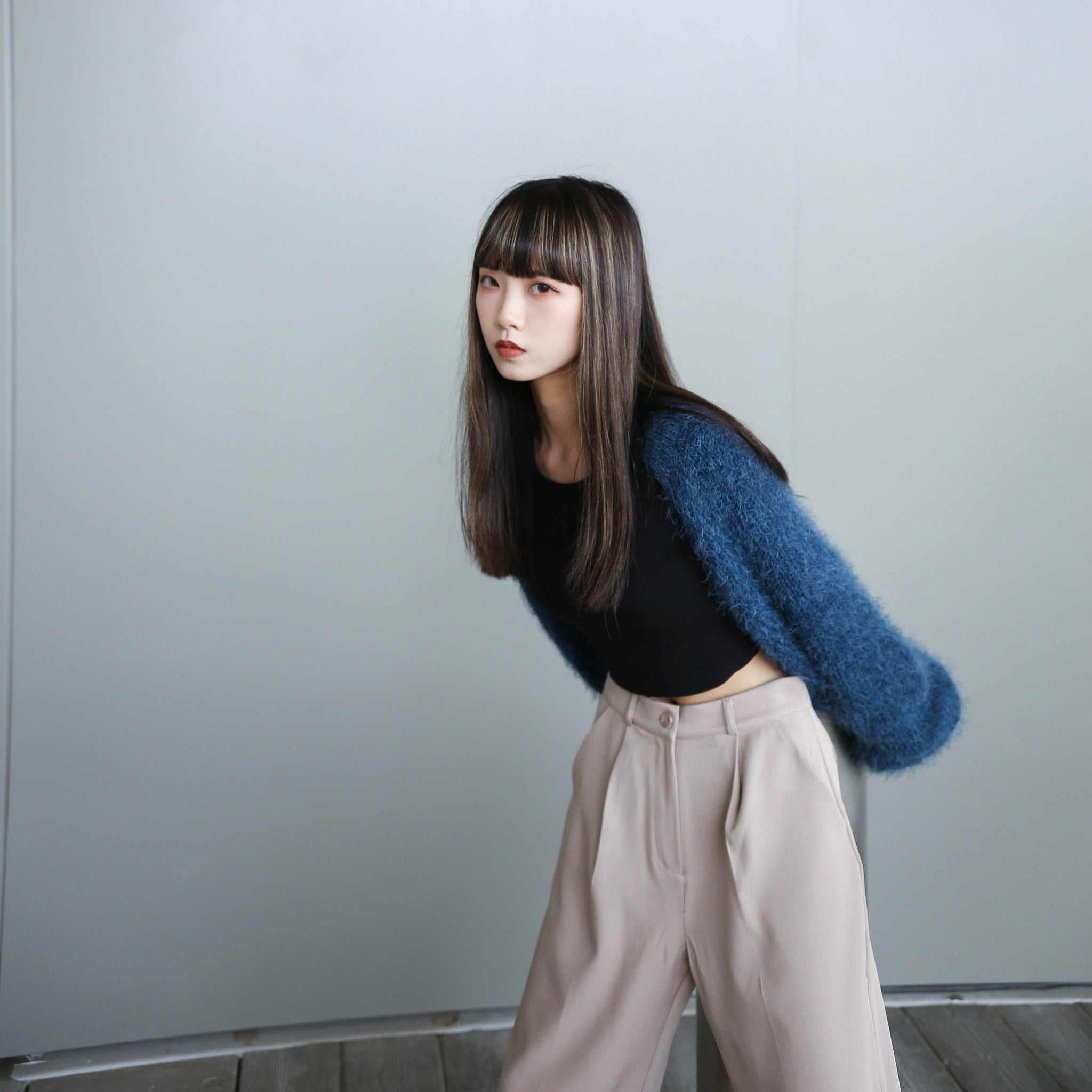 -Hello Spring-任何style都OKの松針絨無鈕外套/ 3色