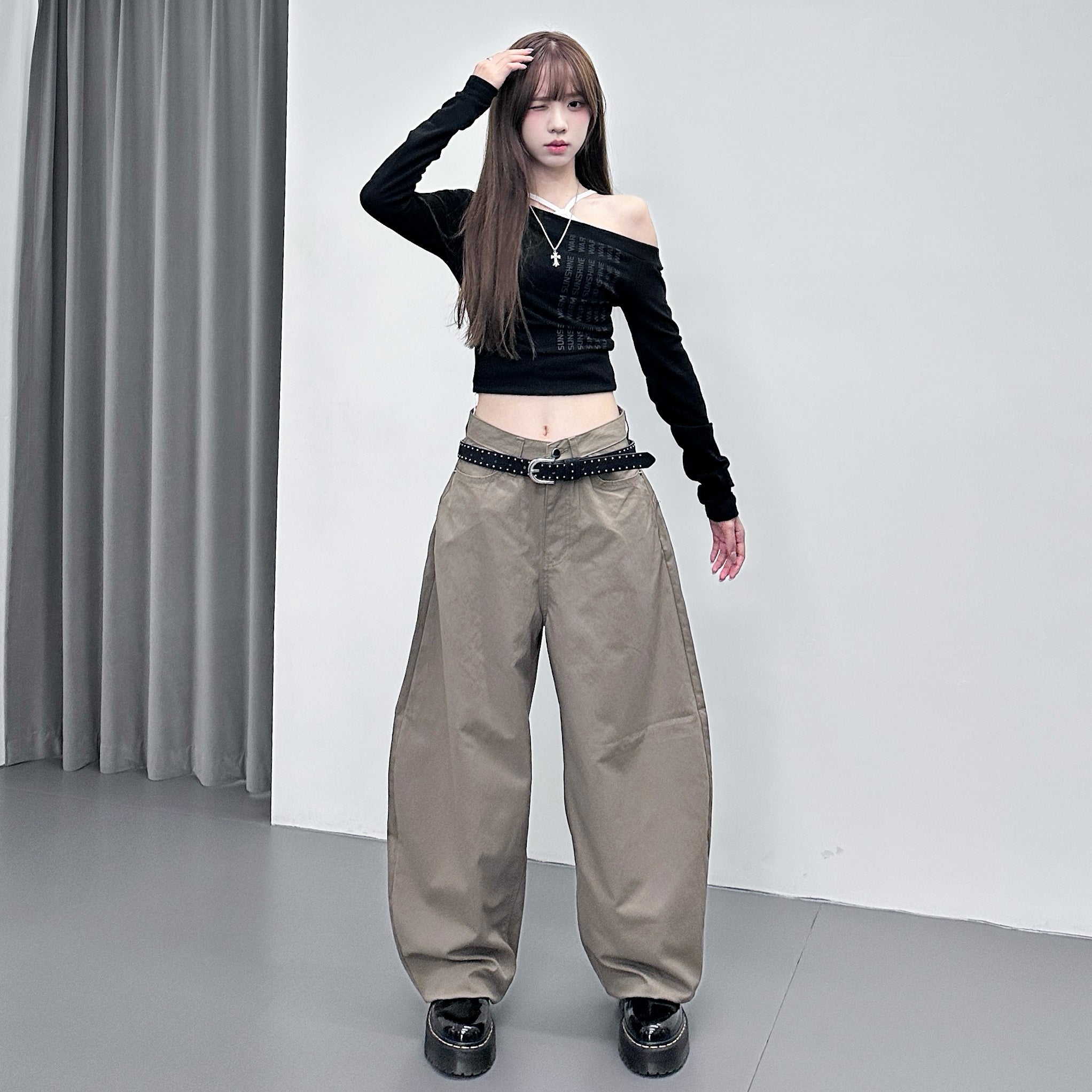 [可調節腰圍] BEST尼龍混棉! 超輕薄SCIMITAR PANTS/ 2色
