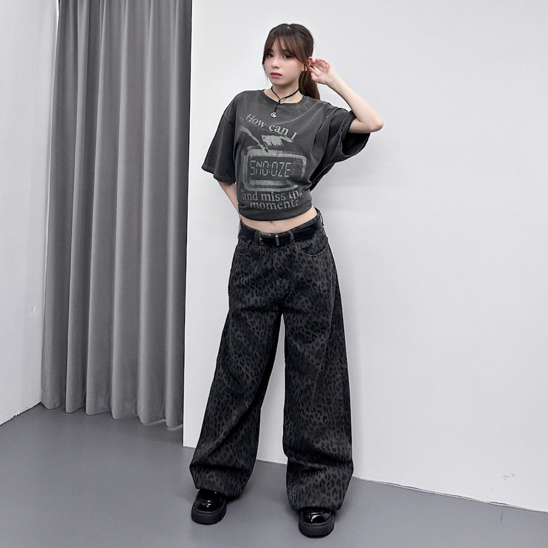 [UNISEX] HOW CAN I SNOOZE OVERSIZE TEE/ 1色