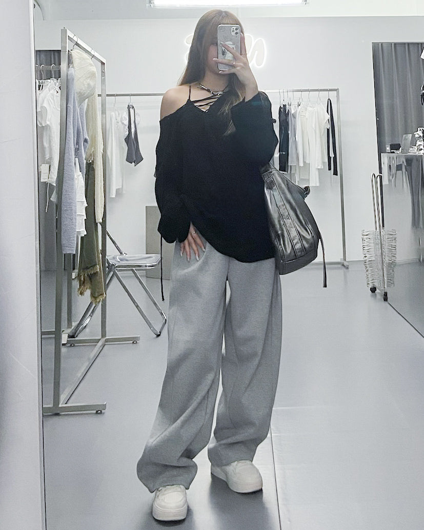 [2WAY] CANNY STRING KNITWEAR/ 3色