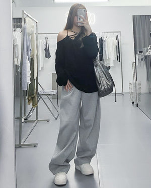 [2WAY] CANNY STRING KNITWEAR/ 3色