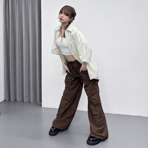 [BEST] UNISEX PIGMENT OVERSIZE SHIRT/ 4色