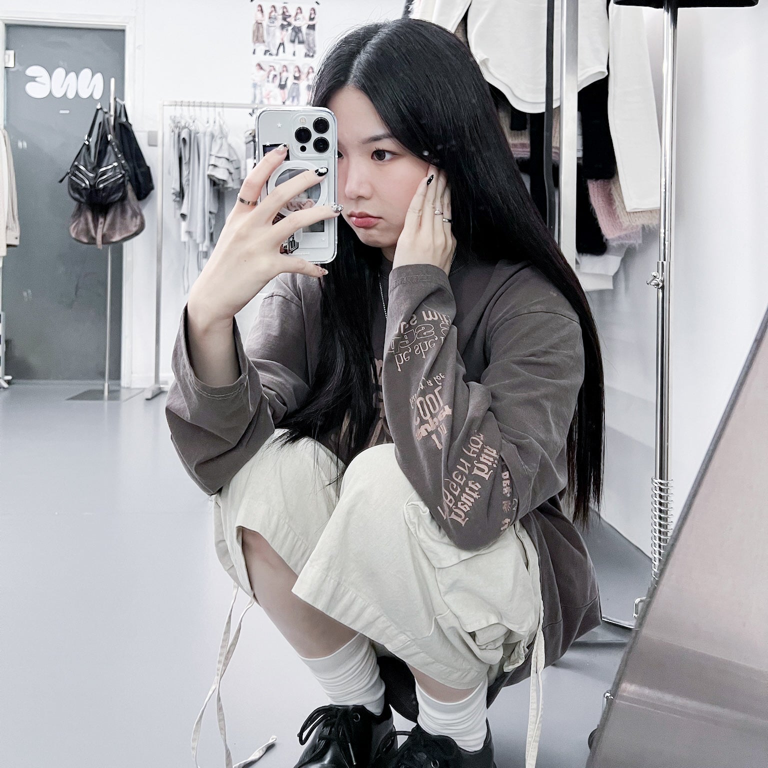 [UNISEX] 水洗假兩件I'M SUPER COOL BUT I CRY A LOT/ 2色