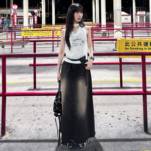 [2WAY: TANK TOP&OFF SHOULDER] SECRET ANGEL TOP WITH SCARF SET/ 1色