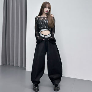 [BEST] STUDDED LEOPARD HOLY CROSS SCIMITAR PANTS/ 1色