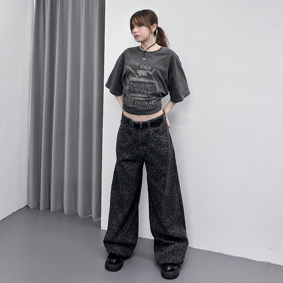 [UNISEX] HOW CAN I SNOOZE OVERSIZE TEE/ 1色
