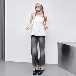[既是SKIRT又是TOP] 2WAY CLOUD STRAPLESS TOP & BUBBLE SKIRT/ 2色
