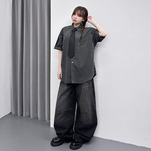 [UNISEX彎刀褲] VINTAGE SCIMITAR DENIM PANTS/ 2色