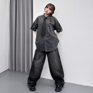 [UNISEX彎刀褲] VINTAGE SCIMITAR DENIM PANTS/ 2色