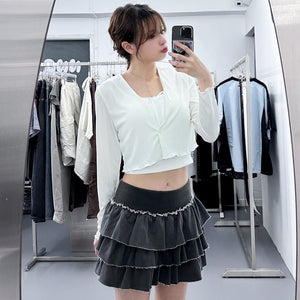彈彈冰感木耳邊CARDIGAN/ 2色