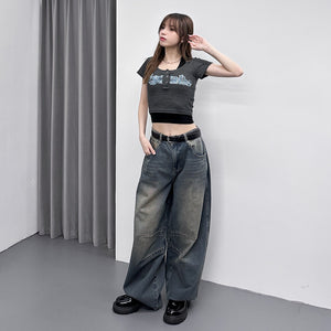 [UNISEX彎刀褲] VINTAGE SCIMITAR DENIM PANTS/ 2色