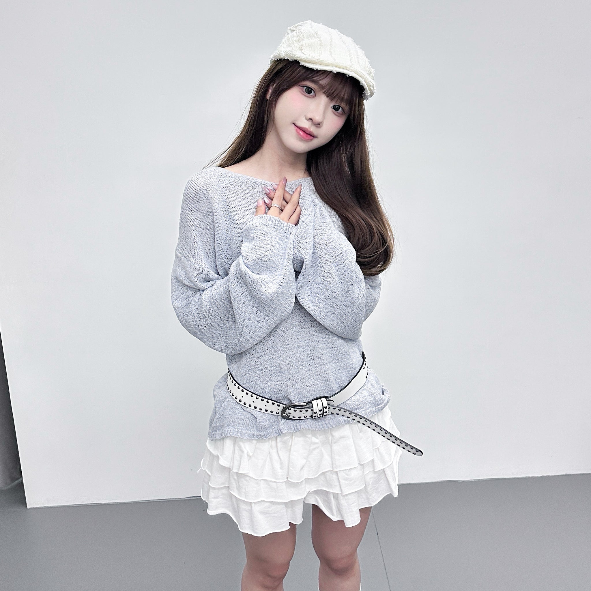 [2WAY] CANNY STRING KNITWEAR/ 3色