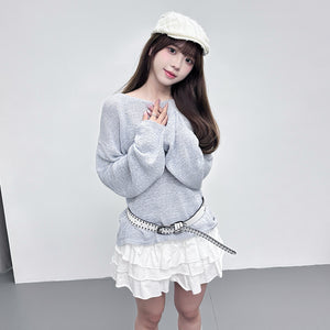 [2WAY] CANNY STRING KNITWEAR/ 3色