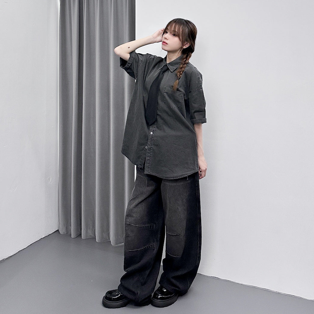 [UNISEX彎刀褲] VINTAGE SCIMITAR DENIM PANTS/ 2色