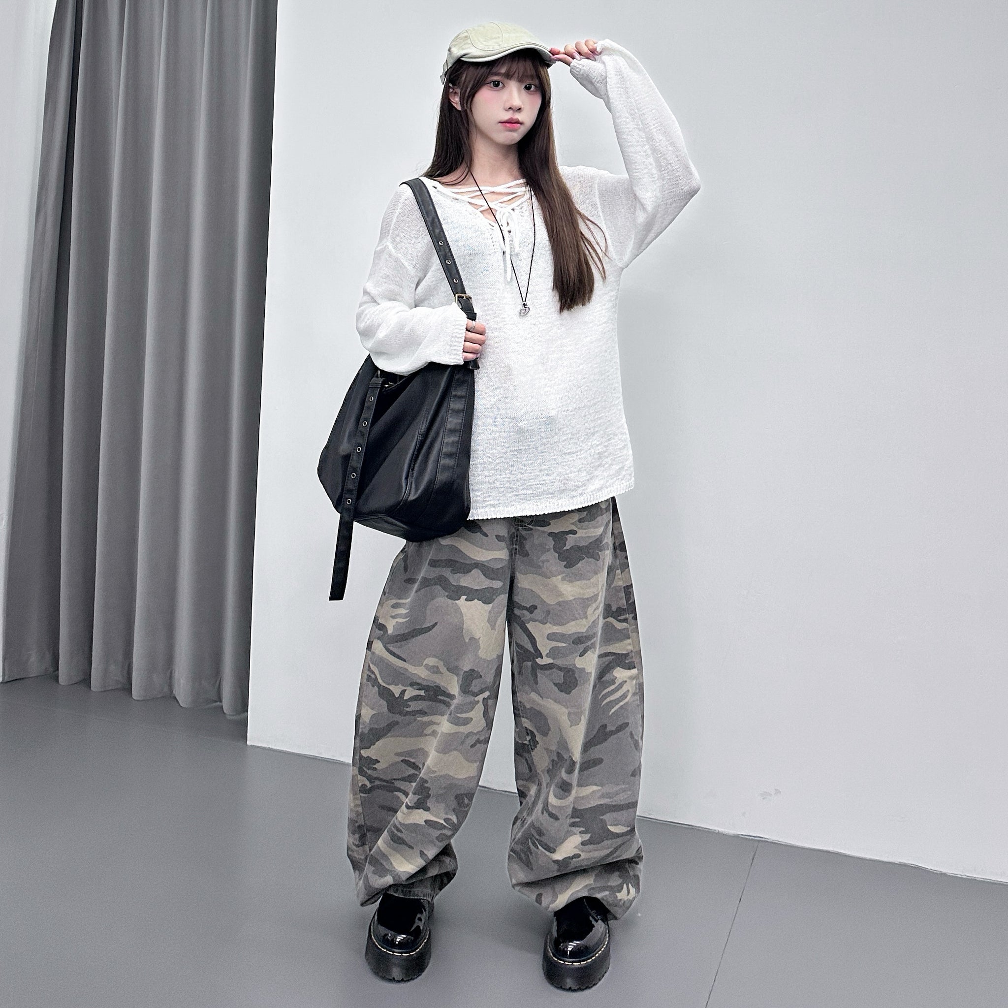 [2WAY] CANNY STRING KNITWEAR/ 3色