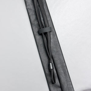 [UNISEX] 自動式LEATHER TIE