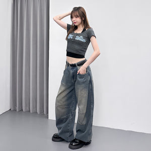 [UNISEX彎刀褲] VINTAGE SCIMITAR DENIM PANTS/ 2色