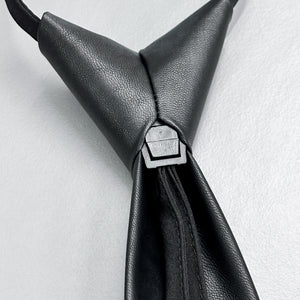 [UNISEX] 自動式LEATHER TIE