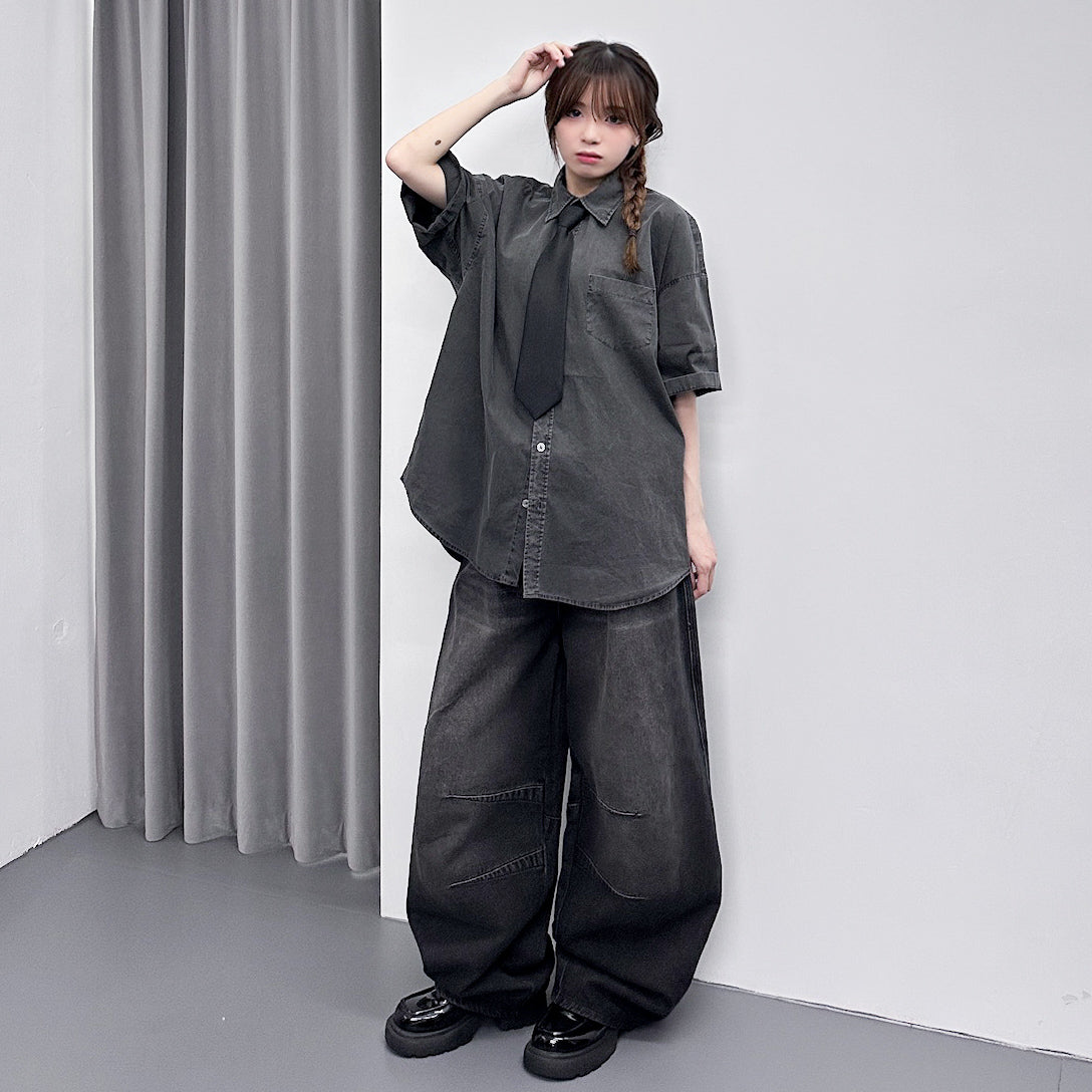 [UNISEX彎刀褲] VINTAGE SCIMITAR DENIM PANTS/ 2色