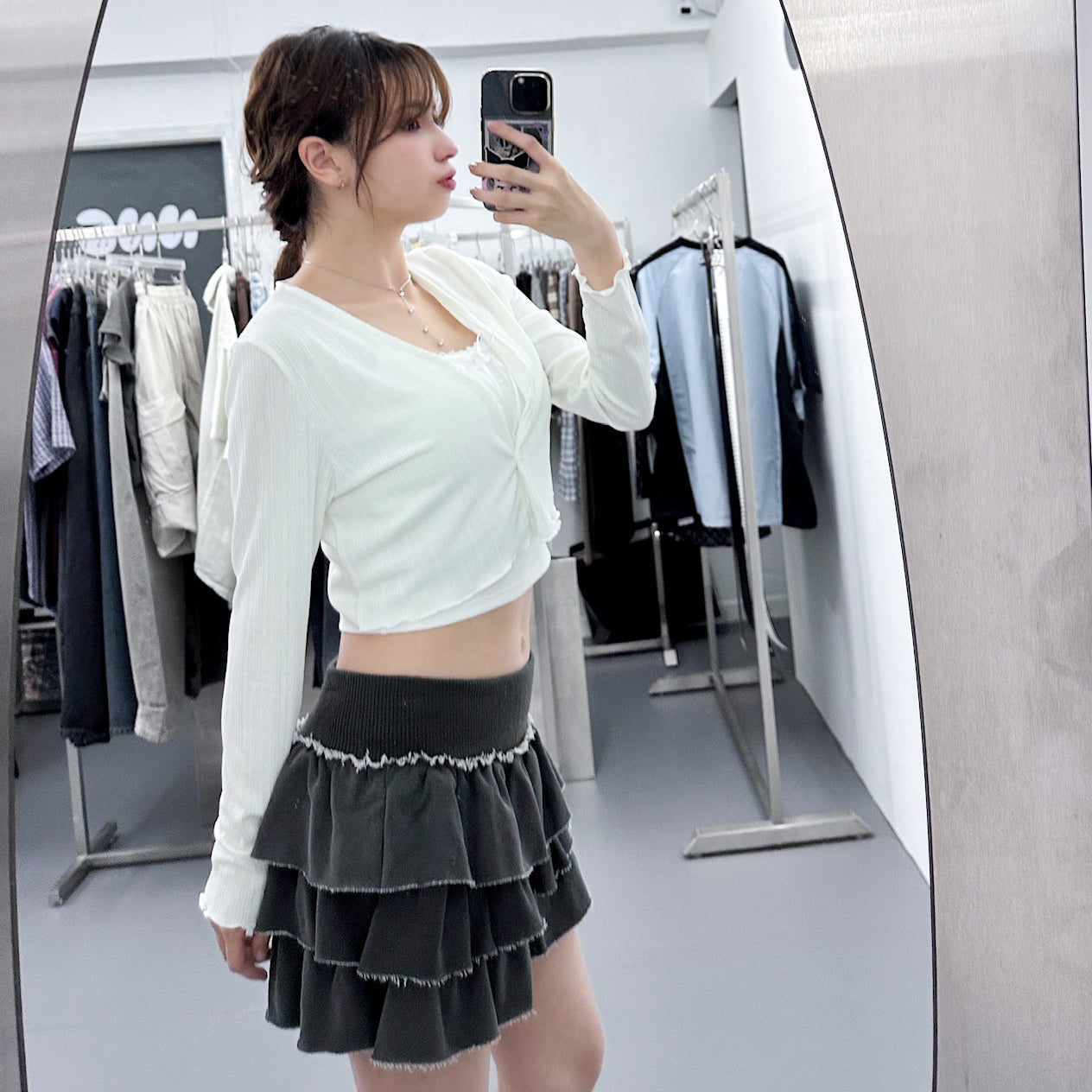 彈彈冰感木耳邊CARDIGAN/ 2色