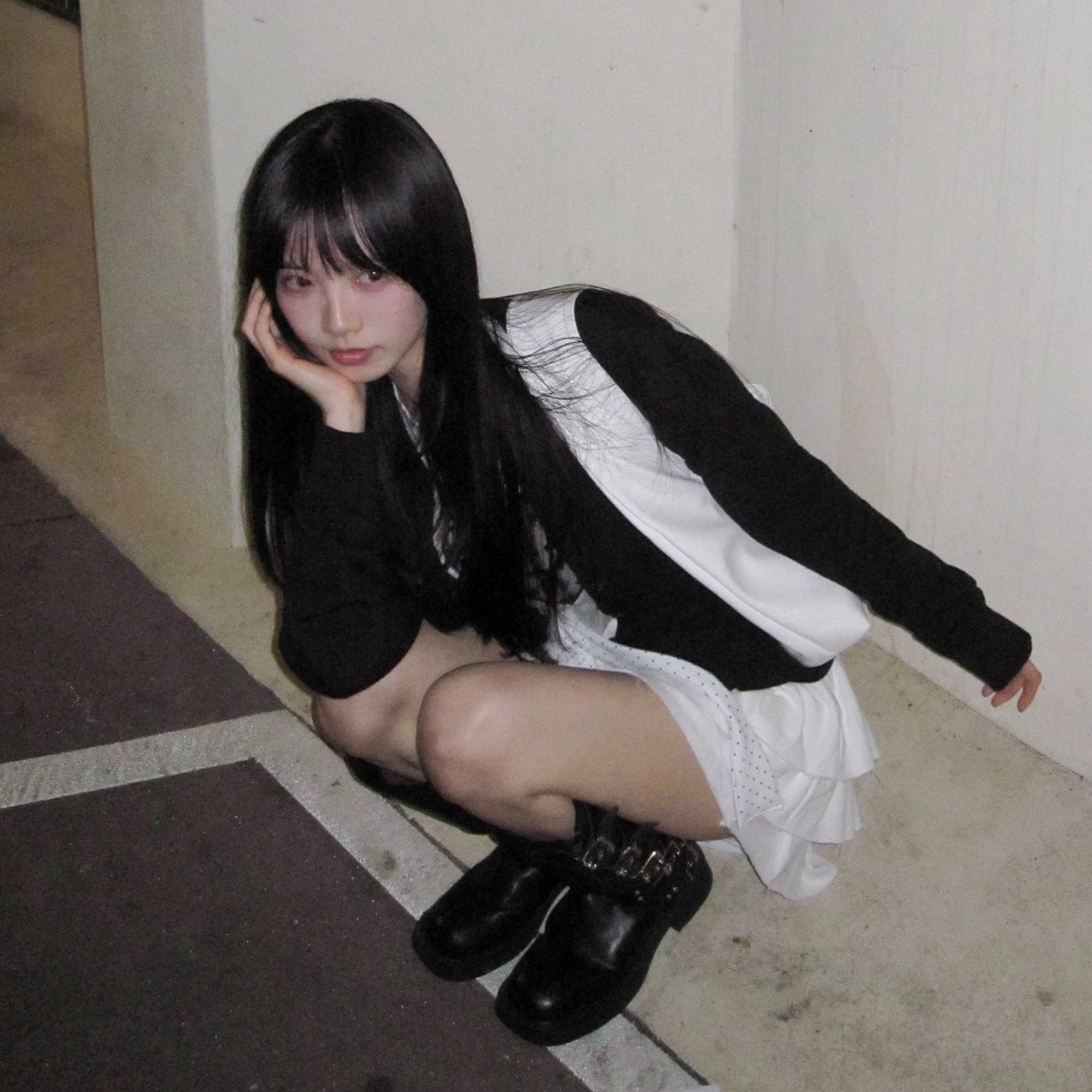 JULIA SEMI-CROP KNIT CARDIGAN/ 2色