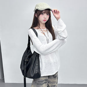 [2WAY] CANNY STRING KNITWEAR/ 3色